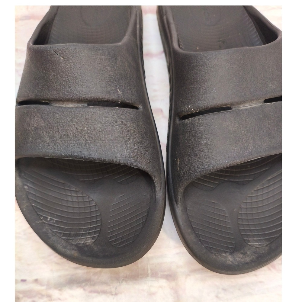 Oofos OOahh Slide Sandal Black Mens 11 Womens 13 Recovery Shoe - Picture 3 of 8